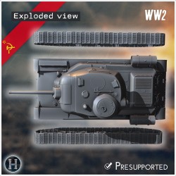 KV-13 1942 prototype medium tank - 3D STL File | Hartolia Miniatures