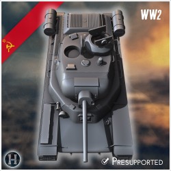 KV-13 1942 prototype medium tank - 3D STL File | Hartolia Miniatures