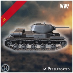 KV-13T 1942 char moyen prototype - STL 3D | Hartolia Miniatures