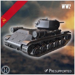 KV-13T 1942 prototype medium tank - 3D STL File | Hartolia Miniatures
