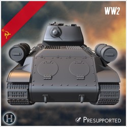 KV-13T 1942 prototype medium tank - 3D STL File | Hartolia Miniatures