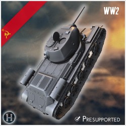 KV-13T 1942 prototype medium tank - 3D STL File | Hartolia Miniatures