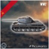 IS-1 1943 heavy tank - 3D STL WW2 (28mm (1:56)) | Hartolia Miniatures