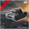 IS-1 1943 heavy tank - 3D STL WW2 (28mm (1:56)) | Hartolia Miniatures