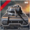 IS-1 1943 heavy tank - 3D STL WW2 (28mm (1:56)) | Hartolia Miniatures