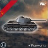 IS-1 char lourd - Fichier STL 3D (28mm (1:56)) | Hartolia Miniatures