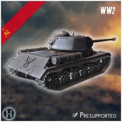 IS-2 1943 heavy tank - 3D STL WW2 (28mm (1:56)) | Hartolia Miniatures