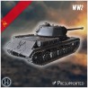 IS-2 1943 heavy tank - 3D STL WW2 (28mm (1:56)) | Hartolia Miniatures