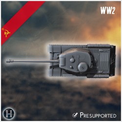 IS-2 1943 heavy tank - 3D STL WW2 (28mm (1:56)) | Hartolia Miniatures