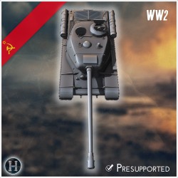 IS-2 1943 heavy tank - 3D STL WW2 (28mm (1:56)) | Hartolia Miniatures