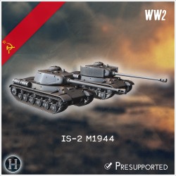 IS-2 1944 heavy tank - 3D STL WW2 (28mm (1:56)) | Hartolia Miniatures