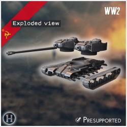 IS-2 1944 char lourd - Fichier STL 3D | Hartolia Miniatures