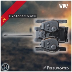 IS-2 1944 char lourd - Fichier STL 3D | Hartolia Miniatures