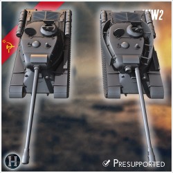 IS-2 1944 heavy tank - 3D STL WW2 (28mm (1:56)) | Hartolia Miniatures