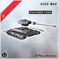IS-4 heavy tank - 3D STL Cold War (28mm (1:56)) | Hartolia Miniatures