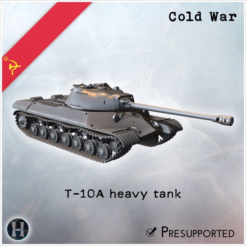 T-10A char lourd - Fichier STL 3D (28mm (1:56)) | Hartolia Miniatures