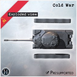 T-10M heavy tank - 3D STL Cold War (28mm (1:56)) | Hartolia Miniatures
