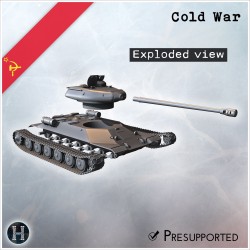 IS-6 (252) char lourd prototype - Fichier STL 3D | Hartolia Miniatures
