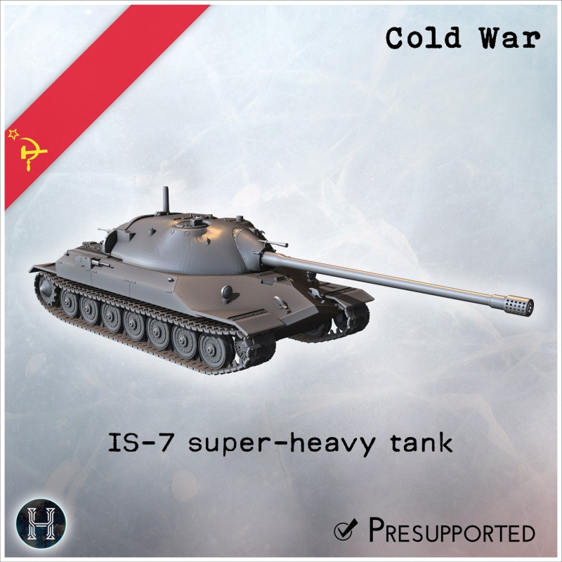 IS-7 char super-lourd prototype - Fichier STL 3D | Hartolia Miniatures