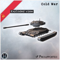 IS-7 char super-lourd prototype - Fichier STL 3D | Hartolia Miniatures
