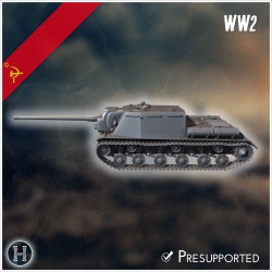 ISU-122 self-propelled gun - 3D STL File | Hartolia Miniatures