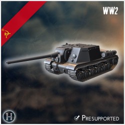 ISU-122 self-propelled gun - 3D STL File | Hartolia Miniatures