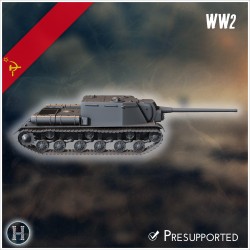 ISU-122 self-propelled gun - 3D STL File | Hartolia Miniatures