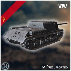 ISU-122 canon automoteur - Fichier STL 3D | Hartolia Miniatures
