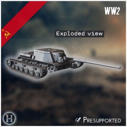 ISU-122 canon automoteur - Fichier STL 3D | Hartolia Miniatures