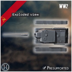 ISU-122 canon automoteur - Fichier STL 3D | Hartolia Miniatures