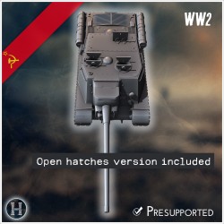 ISU-122 self-propelled gun - 3D STL File | Hartolia Miniatures
