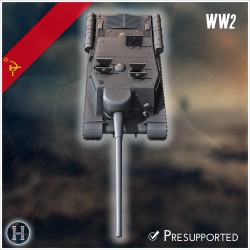 ISU-122S self-propelled gun - 3D STL File | Hartolia Miniatures