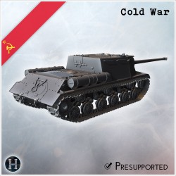 ISU-130 prototype self-propelled gun - 3D STL | Hartolia Miniatures
