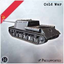 ISU-130 prototype self-propelled gun - 3D STL | Hartolia Miniatures
