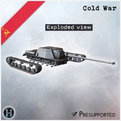 ISU-130 prototype self-propelled gun - 3D STL | Hartolia Miniatures