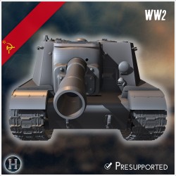 ISU-152 self-propelled gun - 3D STL File | Hartolia Miniatures