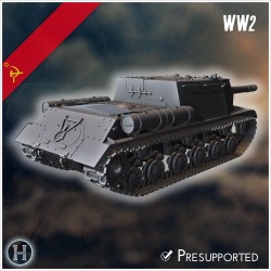 ISU-152 self-propelled gun - 3D STL File | Hartolia Miniatures