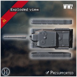 ISU-152 canon automoteur - Fichier STL 3D | Hartolia Miniatures