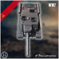 ISU-152 self-propelled gun - 3D STL File | Hartolia Miniatures