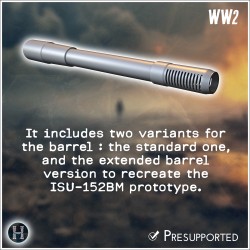 ISU-152 self-propelled gun - 3D STL File | Hartolia Miniatures
