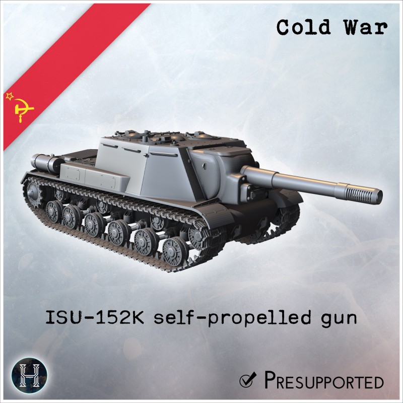 ISU-152K canon automoteur modernisé - STL 3D | Hartolia Miniatures