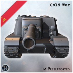 ISU-152K modernized self-propelled gun - 3D STL | Hartolia Miniatures