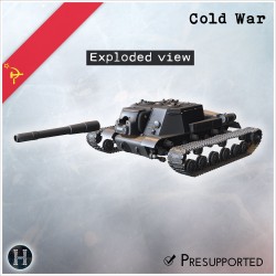 ISU-152K modernized self-propelled gun - 3D STL | Hartolia Miniatures