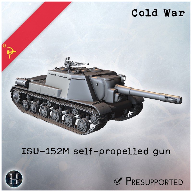 ISU-152M canon automoteur modernisé - STL 3D | Hartolia Miniatures