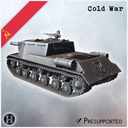 ISU-152M modernized self-propelled gun - 3D STL | Hartolia Miniatures