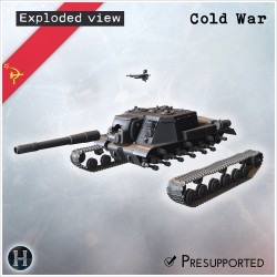 ISU-152M modernized self-propelled gun - 3D STL | Hartolia Miniatures
