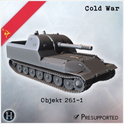 Objekt 261-1 artillerie automotrice - STL 3D | Hartolia Miniatures