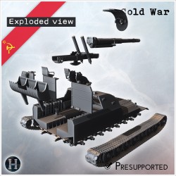 Objekt 261-1 self-propelled artillery - 3D STL | Hartolia Miniatures