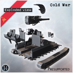 Objekt 261-2 artillerie automotrice - STL 3D | Hartolia Miniatures