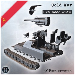 Objekt 261-2 artillerie automotrice - STL 3D | Hartolia Miniatures